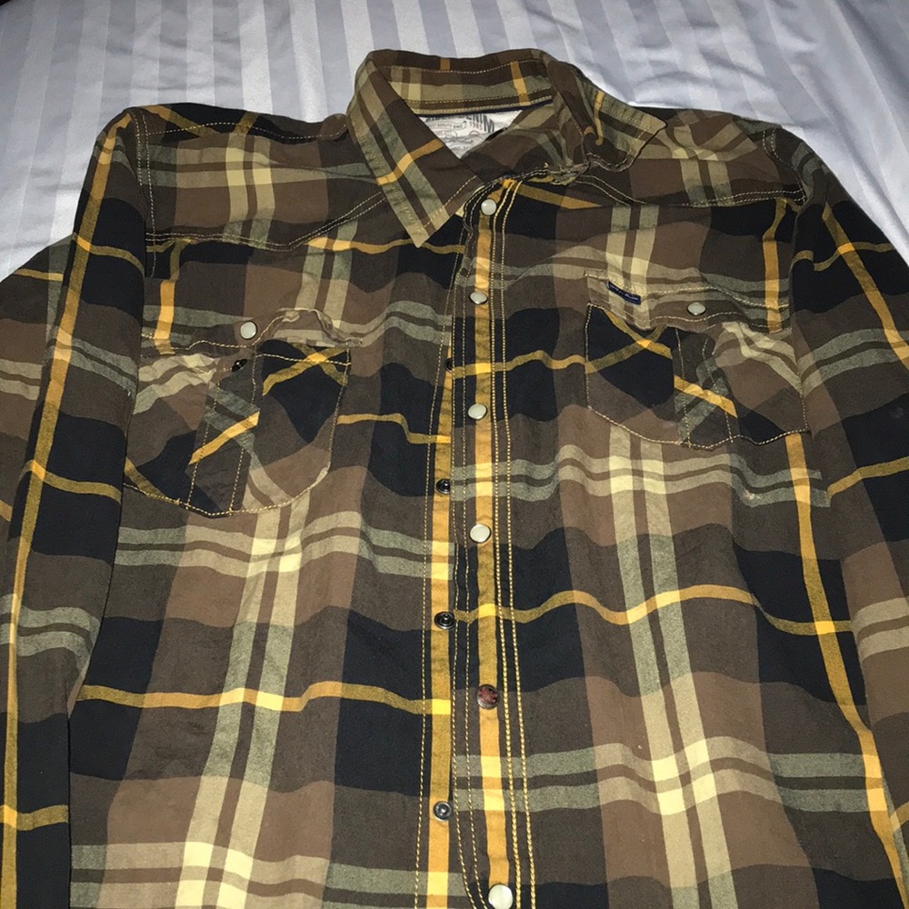 Denim Tommy Hilfiger black ,brown flannel